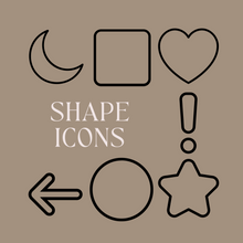 Load image into Gallery viewer, TINY ICONS - SHAPES