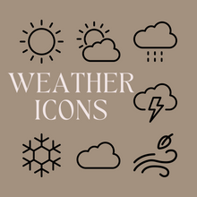 Load image into Gallery viewer, TINY ICONS - WEATHER