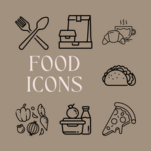 Load image into Gallery viewer, TINY ICONS - FOOD
