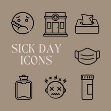 Load image into Gallery viewer, TINY ICONS - SICK DAY