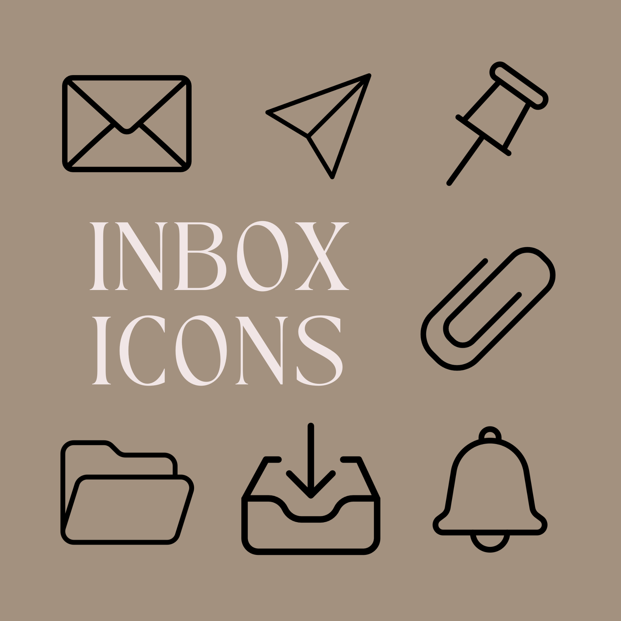 TINY ICONS - INBOX – Pretty Planner Crafts