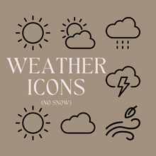 Load image into Gallery viewer, TINY ICONS - WEATHER
