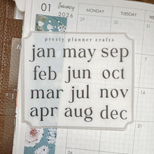 Load image into Gallery viewer, MONTH STICKERS
