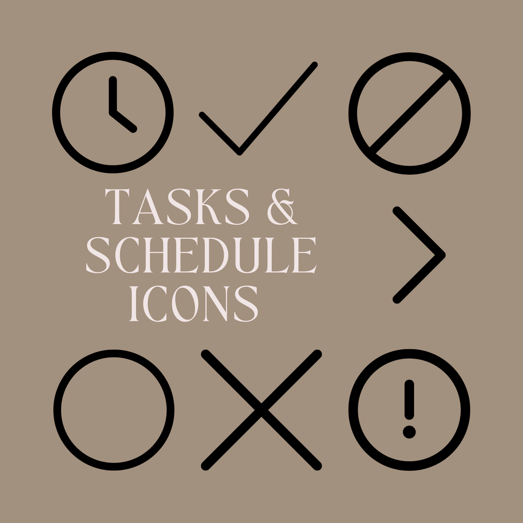 TINY ICONS - TASKS & SCHEDULE