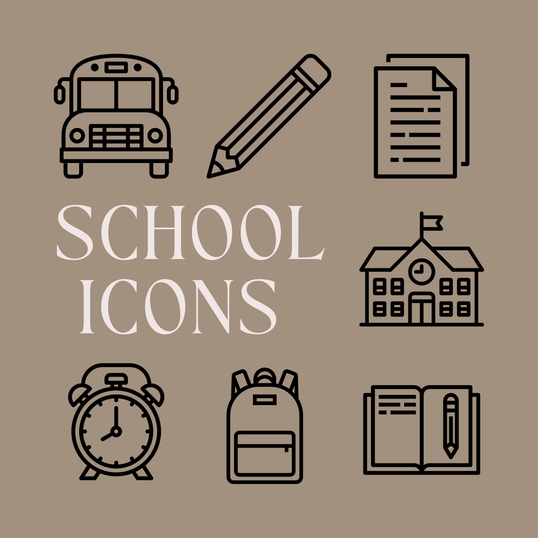 TINY ICONS - SCHOOL
