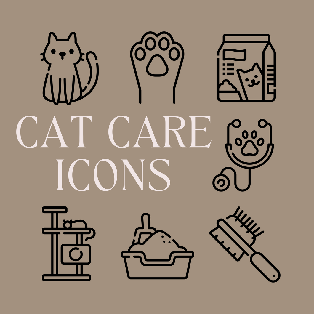 TINY ICONS - CAT CARE