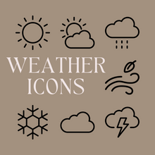 Load image into Gallery viewer, TINY ICONS - WEATHER
