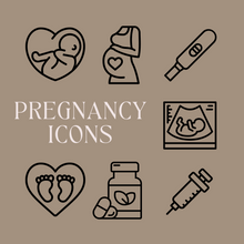Load image into Gallery viewer, TINY ICONS - PREGNANCY
