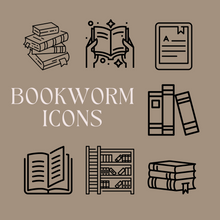 Load image into Gallery viewer, TINY ICONS - BOOKWORM
