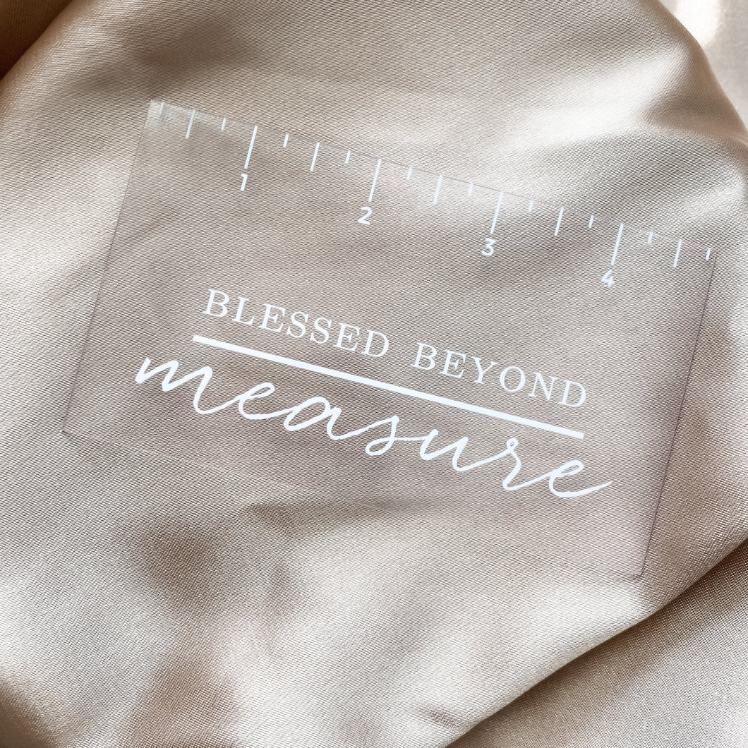 Planner Card - Blessed Beyond Measure